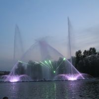 Вінниця - водно-світлове шоу фонтану «Рошен», Винница