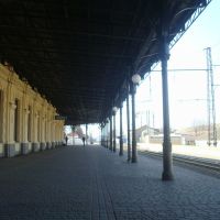 Станция Жмеринка. 1  платформа. Вид в сторону Винницы, Жмеринка
