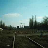 Ветка на разрушенный завод ЖБИ. 2004., Апостолово