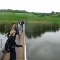 Foot bridge across Mokra Sura river, Зализничное
