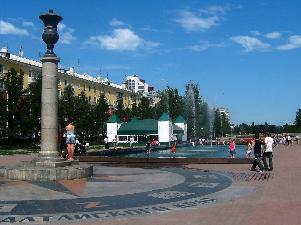 фонтан на площади Ветеранов, Барнаул