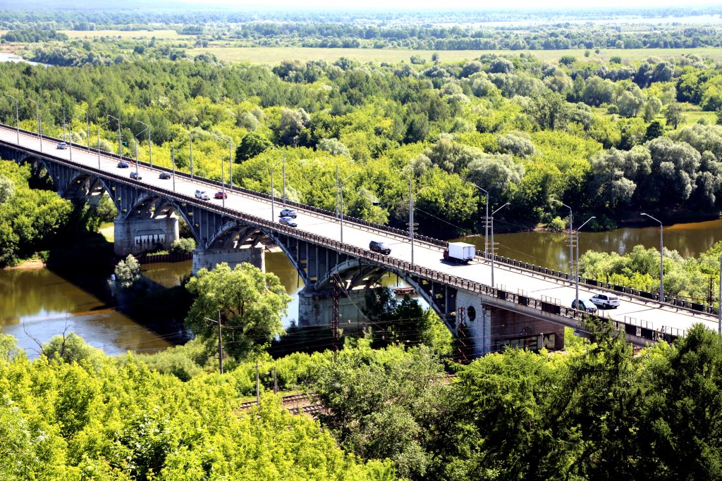 Вид на мост через Клязьму, Владимир
