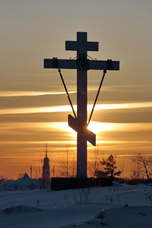Поклонный крест на въезде в Шую., Шуя