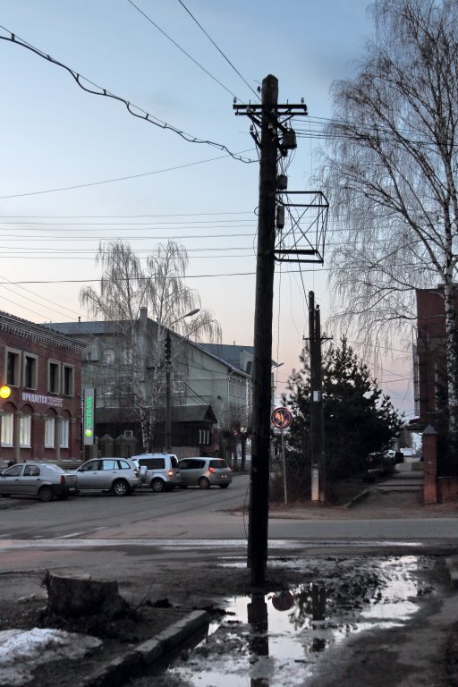 Вечный столб на перекрёстке улиц Советской и Васильевской, Шуя