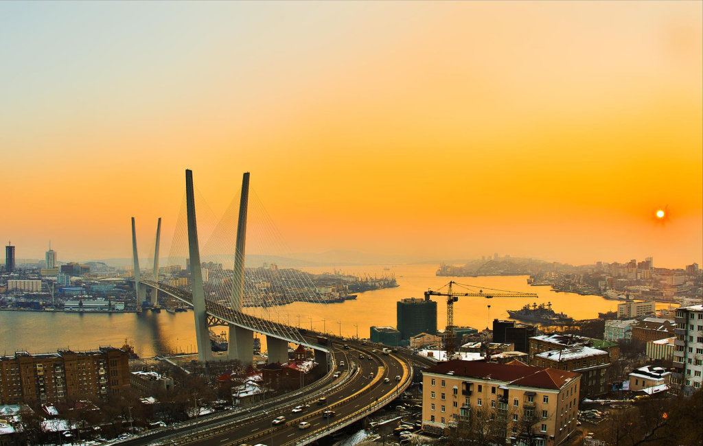 Мост через бухту "Золотой рог", Владивосток