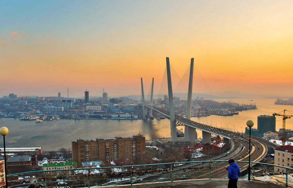Мост через бухту "Золотой рог", Владивосток