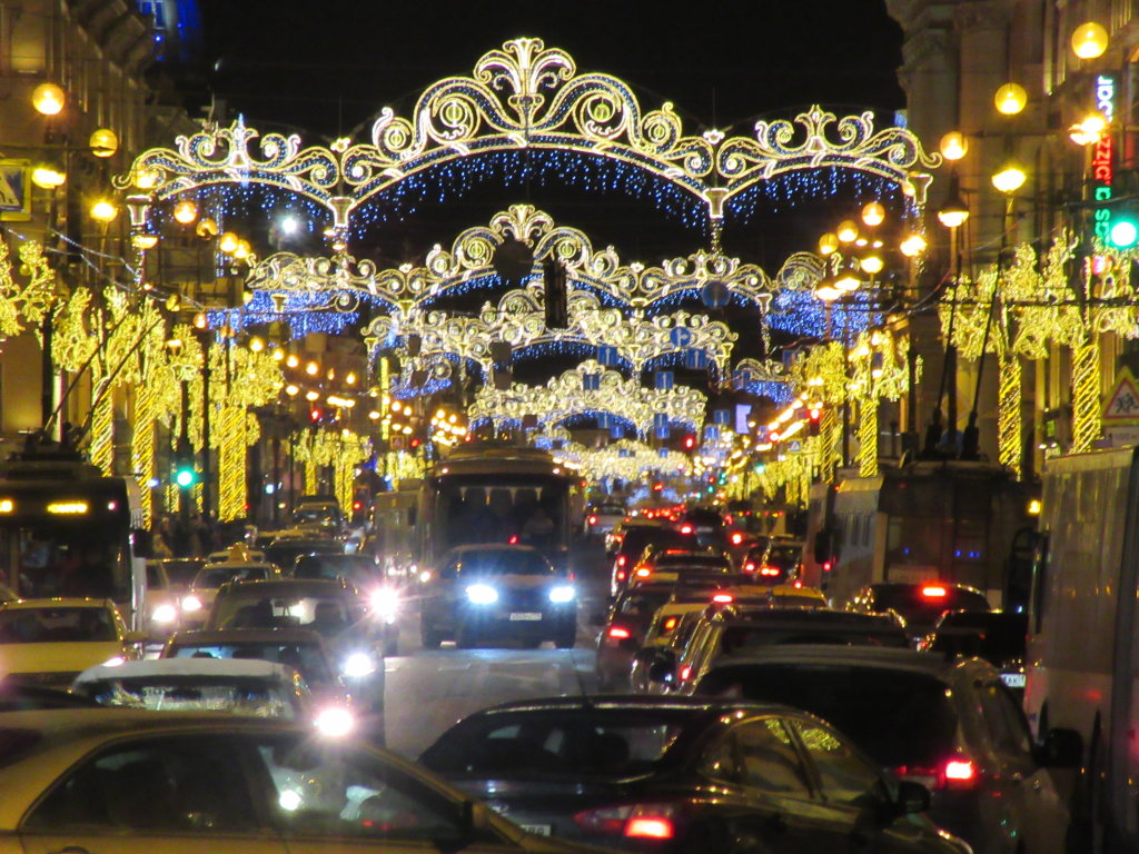 Новогодний Невский проспект, Санкт-Петербург