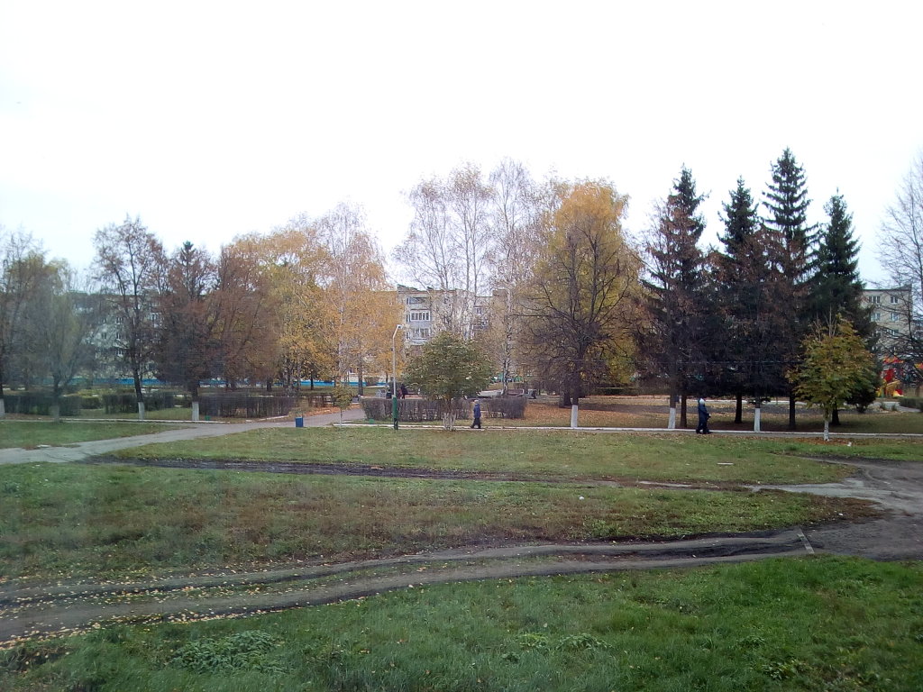Возле фонтана, осень 2015г, Ртищево