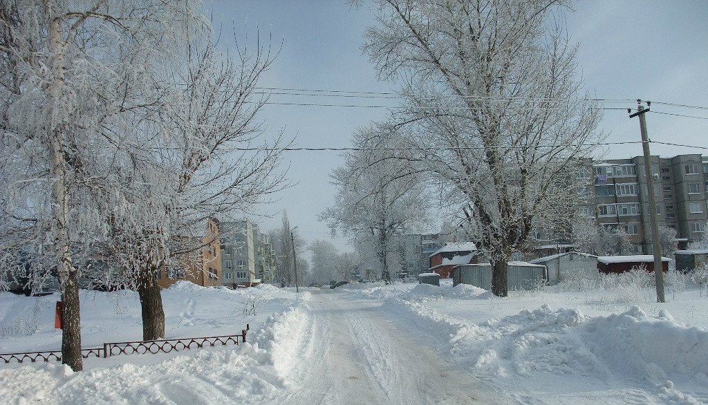 Ул.Советская  -зима, Болохово