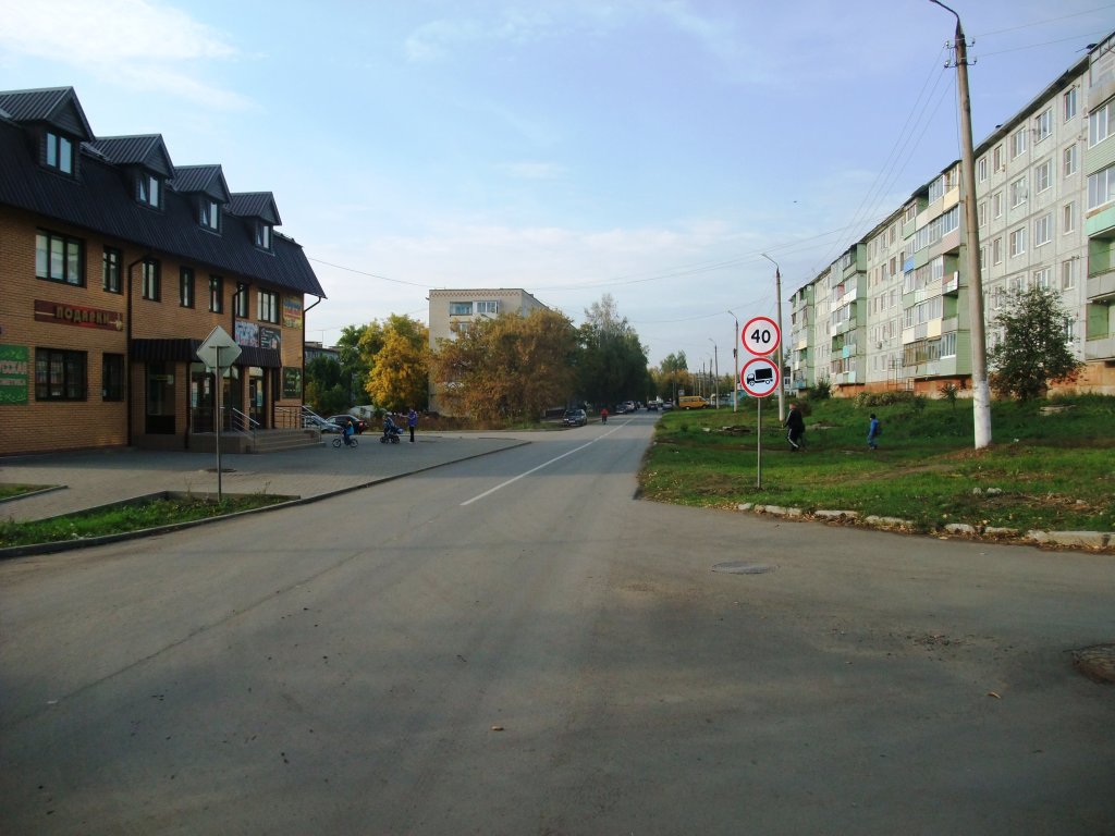 Улица Ленина, справа дом №8, Болохово