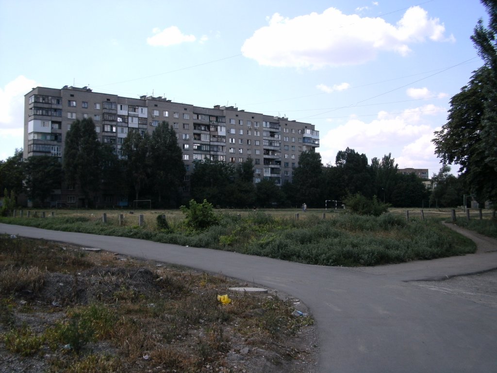 Во дворах по Куйбышева недалеко от ЖД вокзала. 2009 г., Донецк