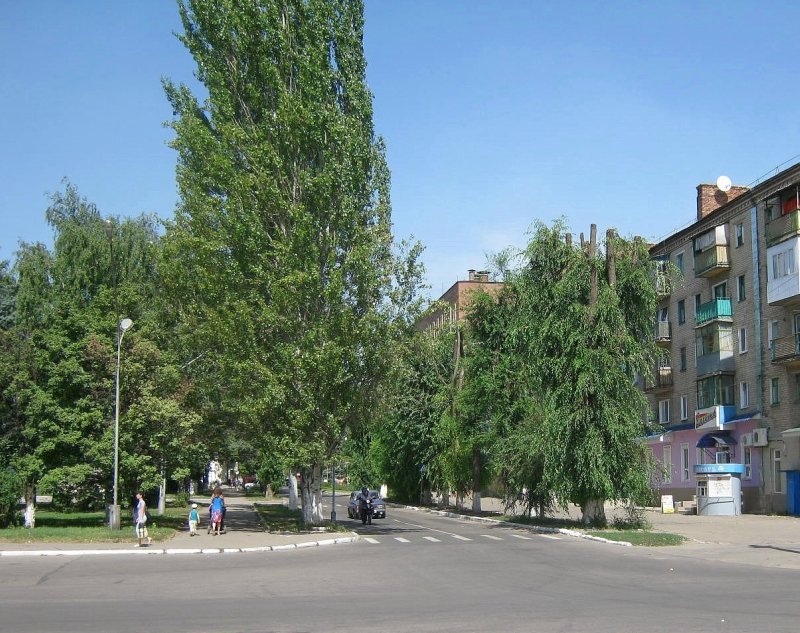 Вид с площади им.Ленина на ул.Первомайскую, Харцызск