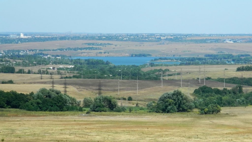 Вид на р.Крынку и просторы Донбасса с высотки микрорайна, Харцызск