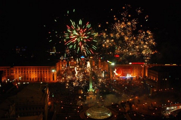 Новий рік, Киев