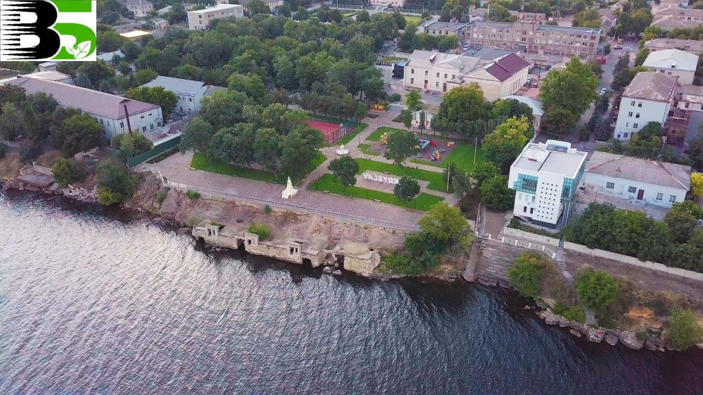 Бериславский парк с птичьего полета., Берислав