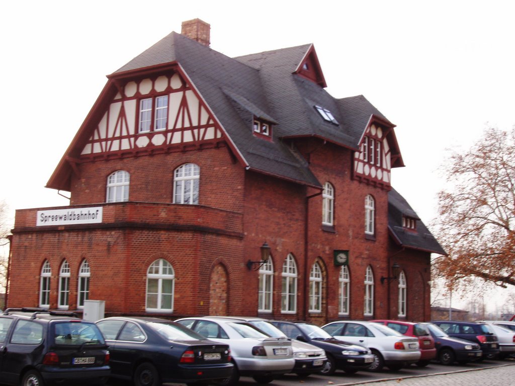 Bahnhof Cottbus, Empfangsgebäude der ehemaligen "Spreewaldbahn" (Vorderansicht), Котбус
