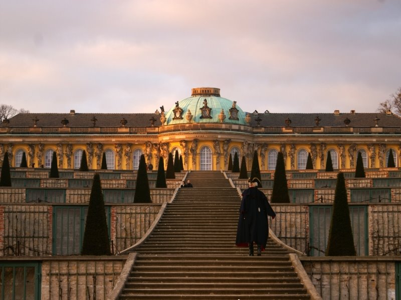 Sanssouci,το καλοκαιρινό παλάτι του Φρειδερίκου II της Πρωσσίας(μεγάλου) στην πόλη Potsdam,Schloss Sanssouci in Potsdam,Sanssouci,the summer palace of Frederick the Great, Потсдам