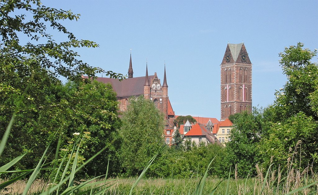 Wismar - Blick von der Kuhweide, Висмар