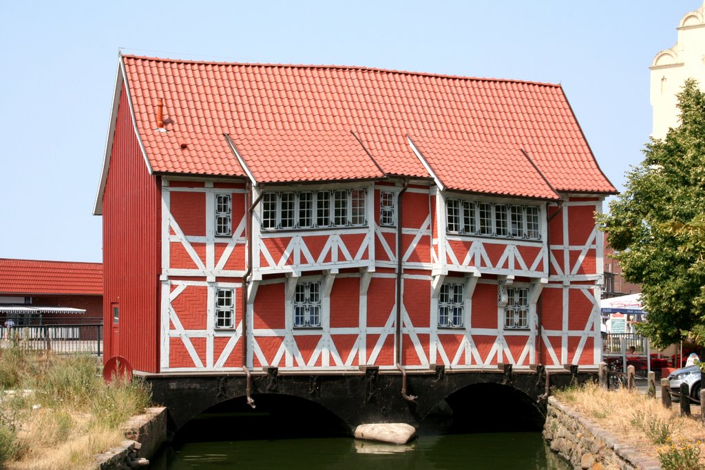 Wismar - Fachwerkhaus Runde Grube,  Gewölbe, Висмар
