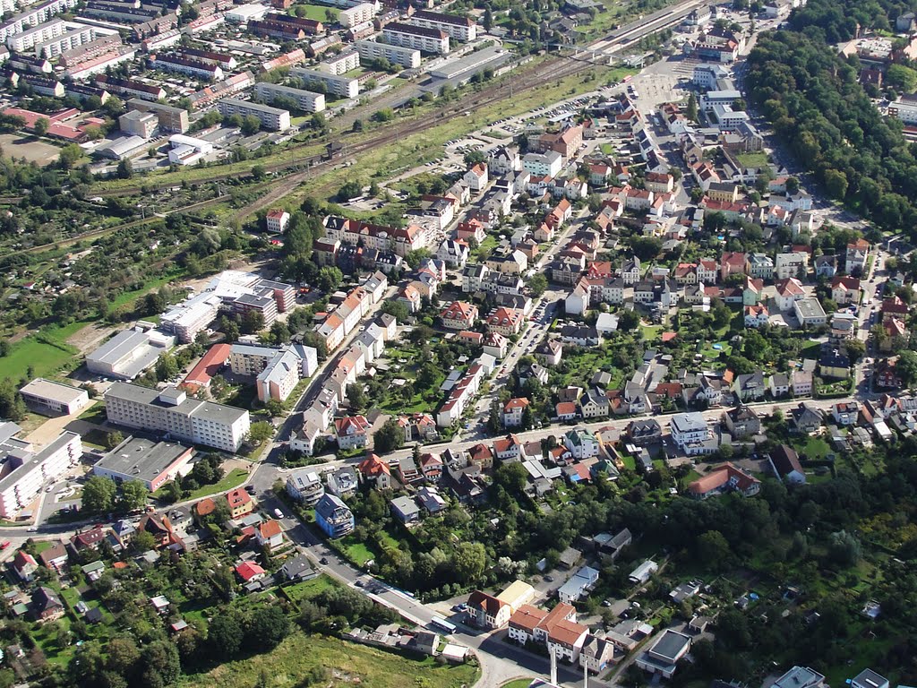 Luftbild Neubrandenburg Gebiet um Jahnstrasse - Robert-Blum-Strasse, Нойебранденбург