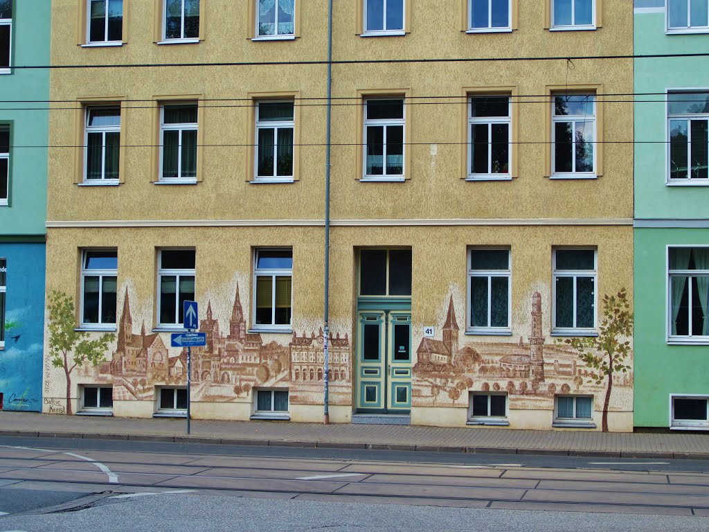 Wandmalerei Wismarsche Straße, Росток