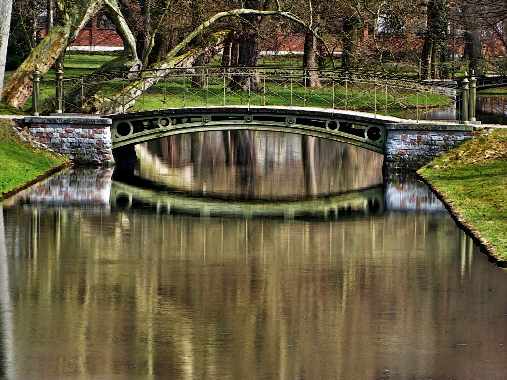Brücke im Schlosspark, Шверин