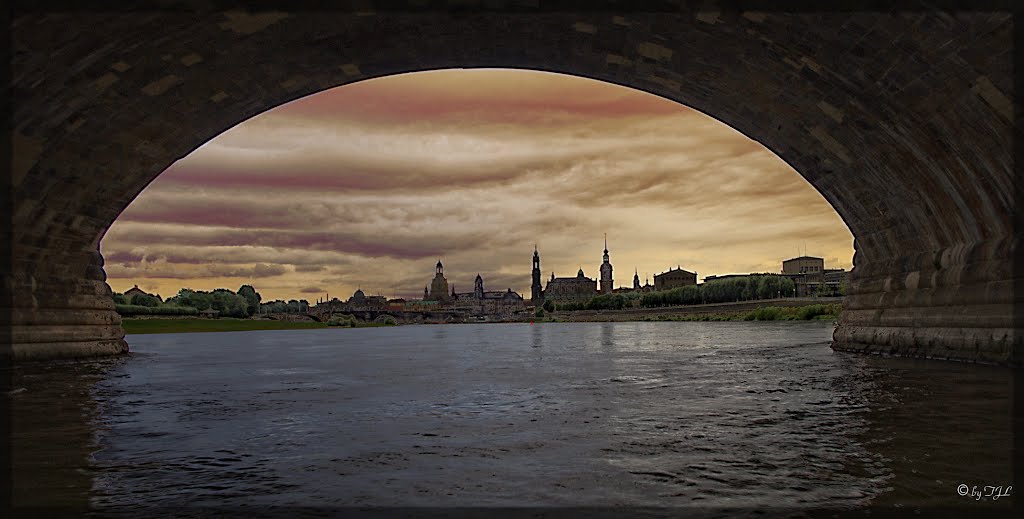 Dresden, Canaletto view, Дрезден