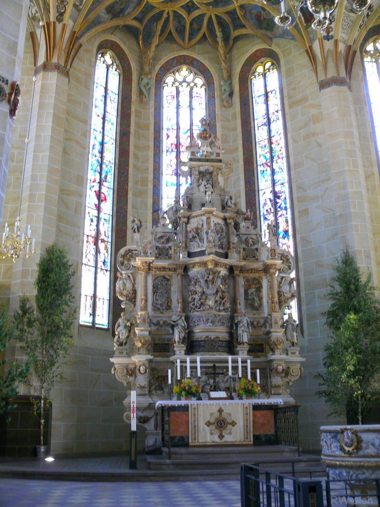Pirna  -  St.Marienkirche Altar, Пирна