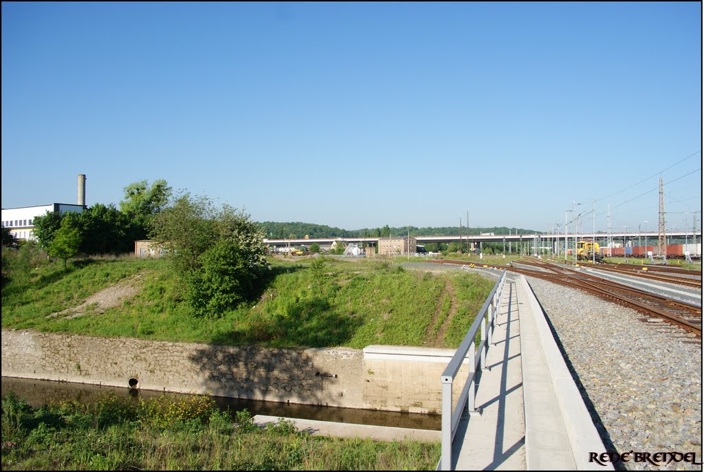 Blick Richtung Sachsenbrücke, Пирна