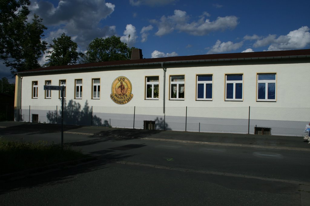 Vereinsheim 1.FC Wacker (Straßenseite), Плауэн
