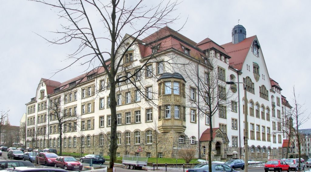 Chemnitz - Dr.-Wilhelm-André-Gymnasium 1908 eröffnet, Хемниц