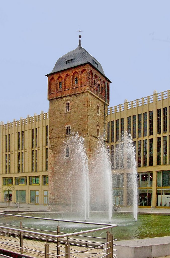 Chemnitz - Der Rote Turm wird gewaschen, Хемниц