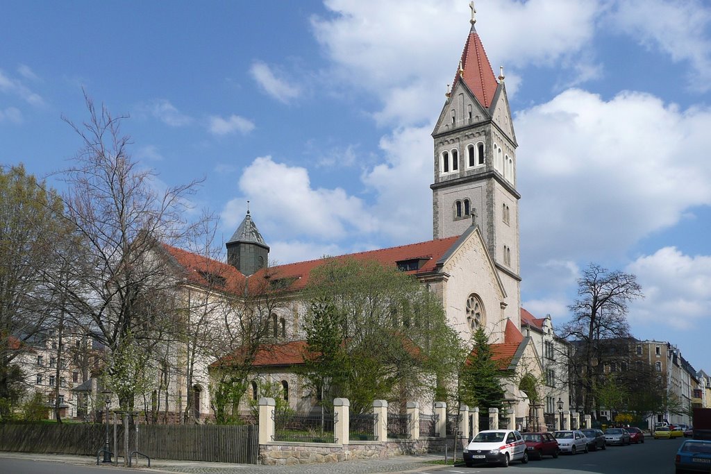 Фото Chemnitz-St.-Joseph-Kirche (am 16.05.1909 geweiht) в городе Хемниц.