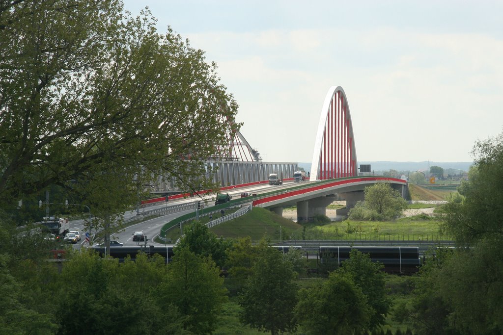 Bridge over the Elbe at Wittenberg, Germany, Виттенберг