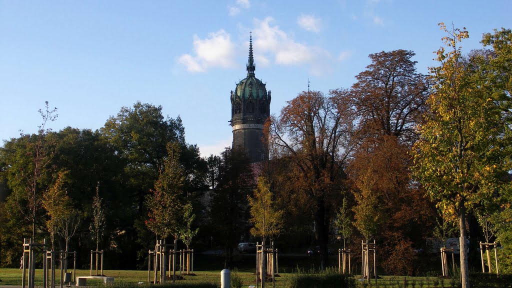Turm der Schloss- und Universitätskirche Allerheiligen [2011/10], Виттенберг