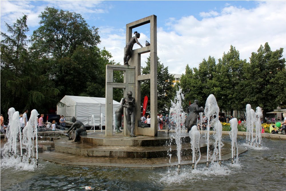 Springbrunnen im Stadtpark, Дессау
