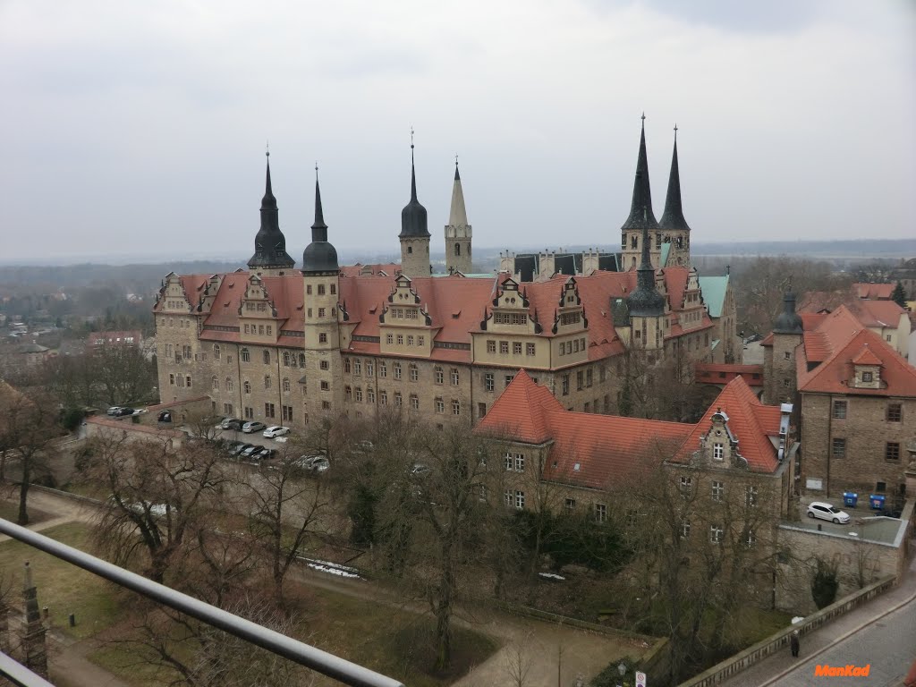 * Schlossansicht * in der Domstadt    > Merseburg  <  im April 2013, Мерсебург