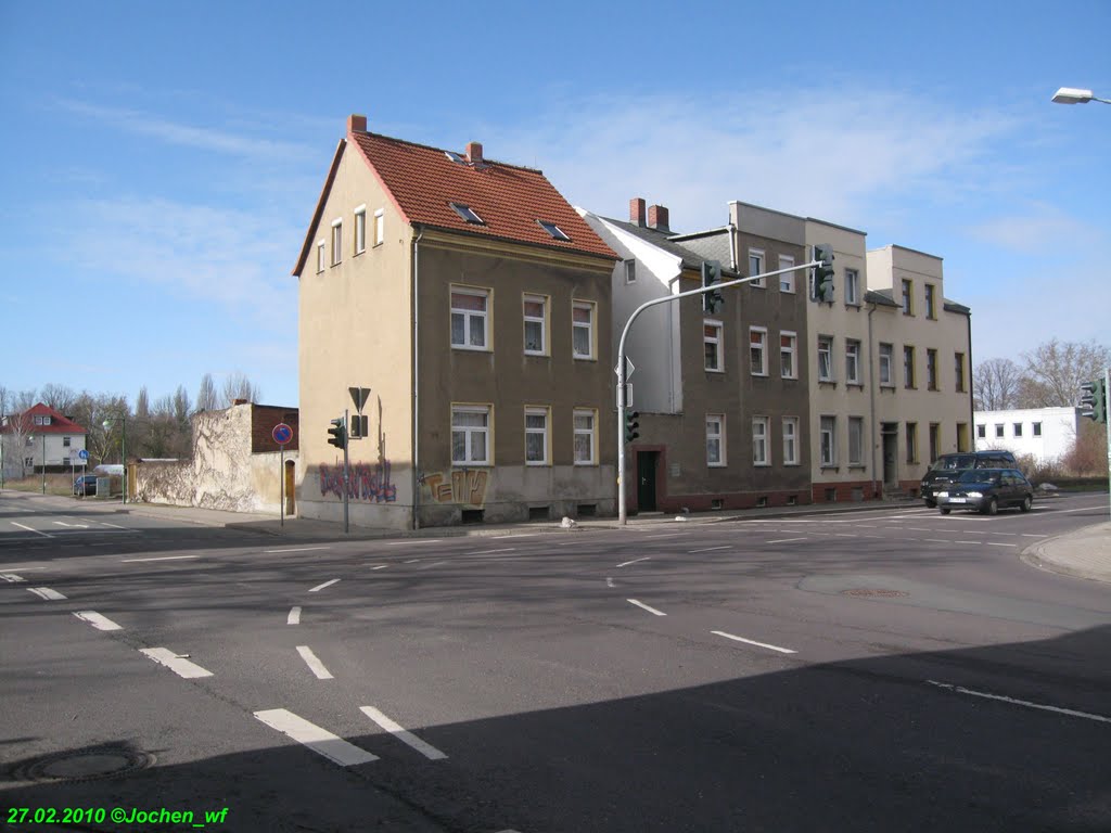 Ecke Magdeburger Straße und Blauer Steinweg, Волмирстэдт