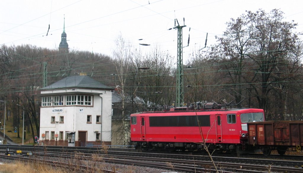 BR 155 in Richtung Zwickau - südl. Bahnhofsende Bhf Altenburg, Альтенбург