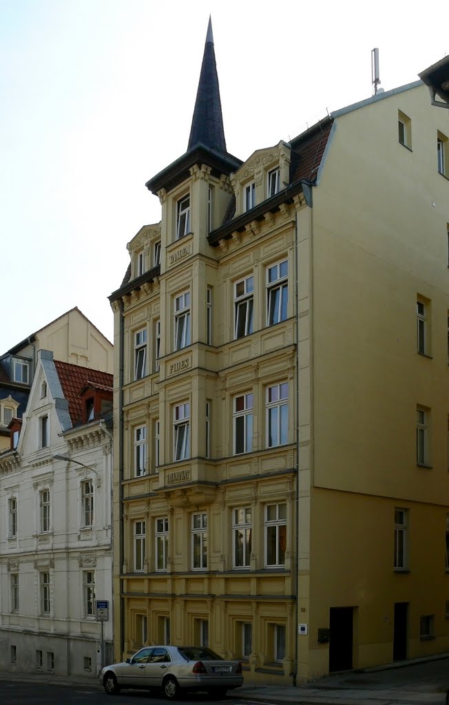 Altenburg - Blick auf das Gebäude des Heimatgarten Sachsen Thüringen in der Humboldstrasse, Альтенбург