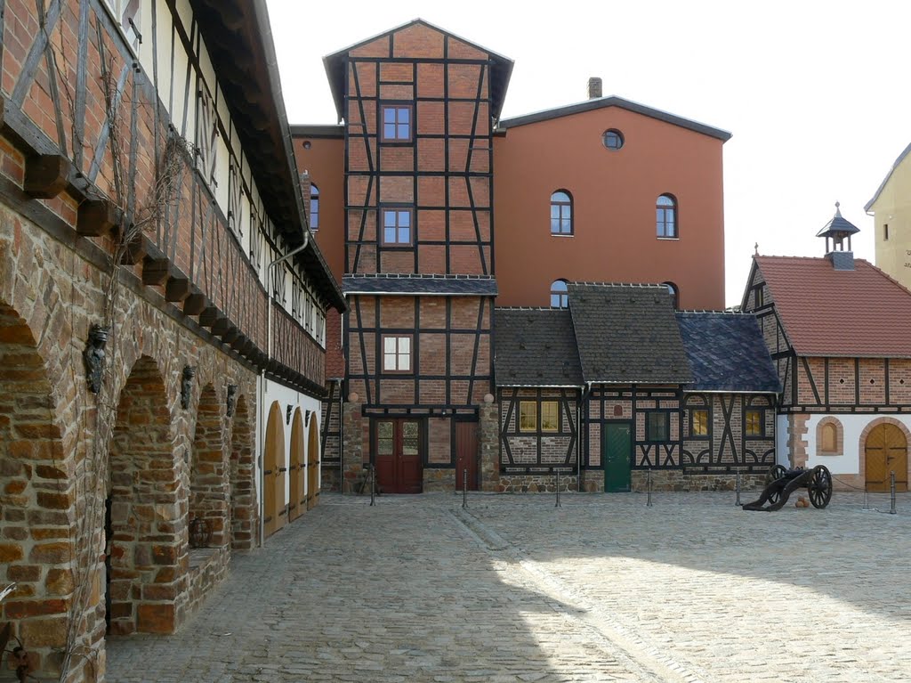 Altenburg - Blick in den Burgvogtey Ziegenhayn - Wo die Ritterspiele stattfinden, Альтенбург