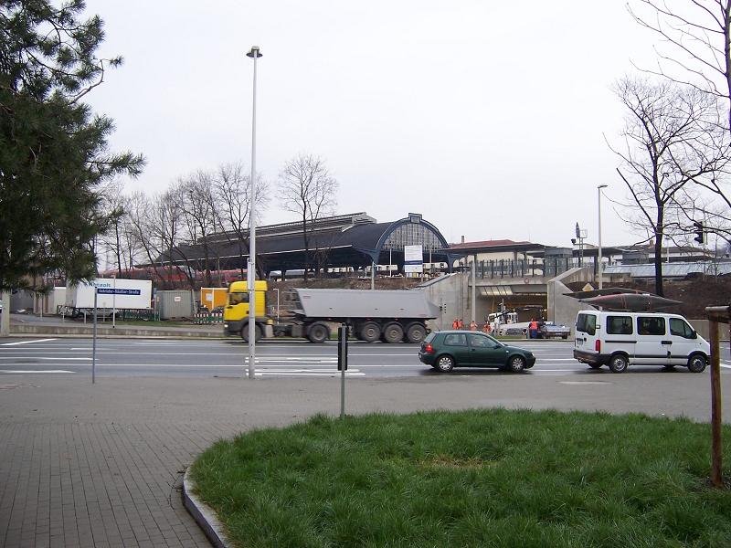 Blick zum Hauptbahnhof, Гера