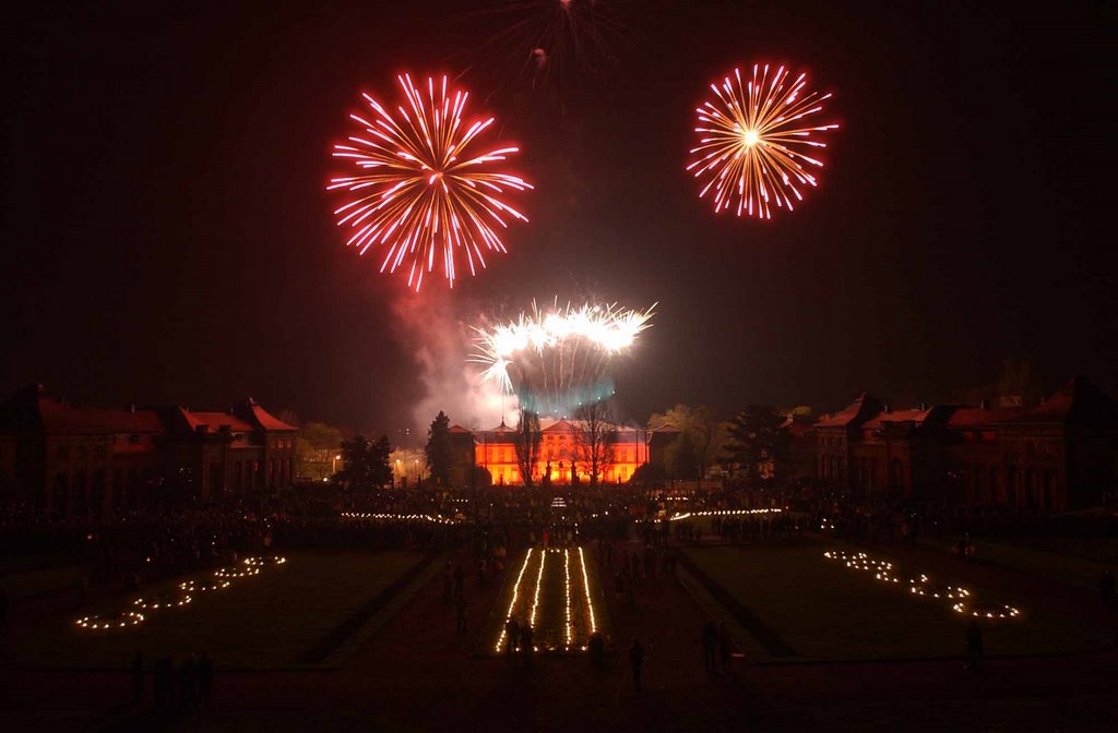 Feuerwerk über Schloss Friedrichsthal, Гота