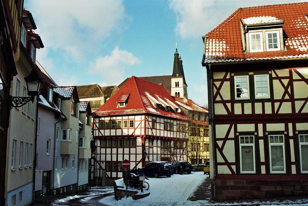 Altstadt, old city of Nordhausen, Нордхаузен