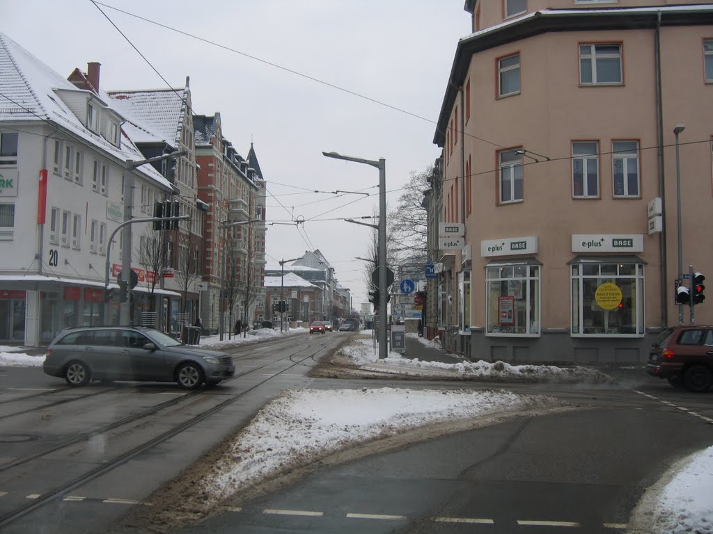 Bahnhofstrasse zu Nordhausen,  Januar 2010, Нордхаузен