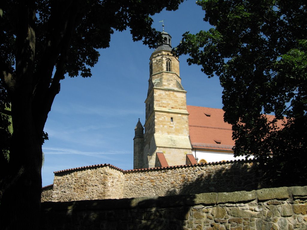 St Georges Church from Bolzplatz, Амберг
