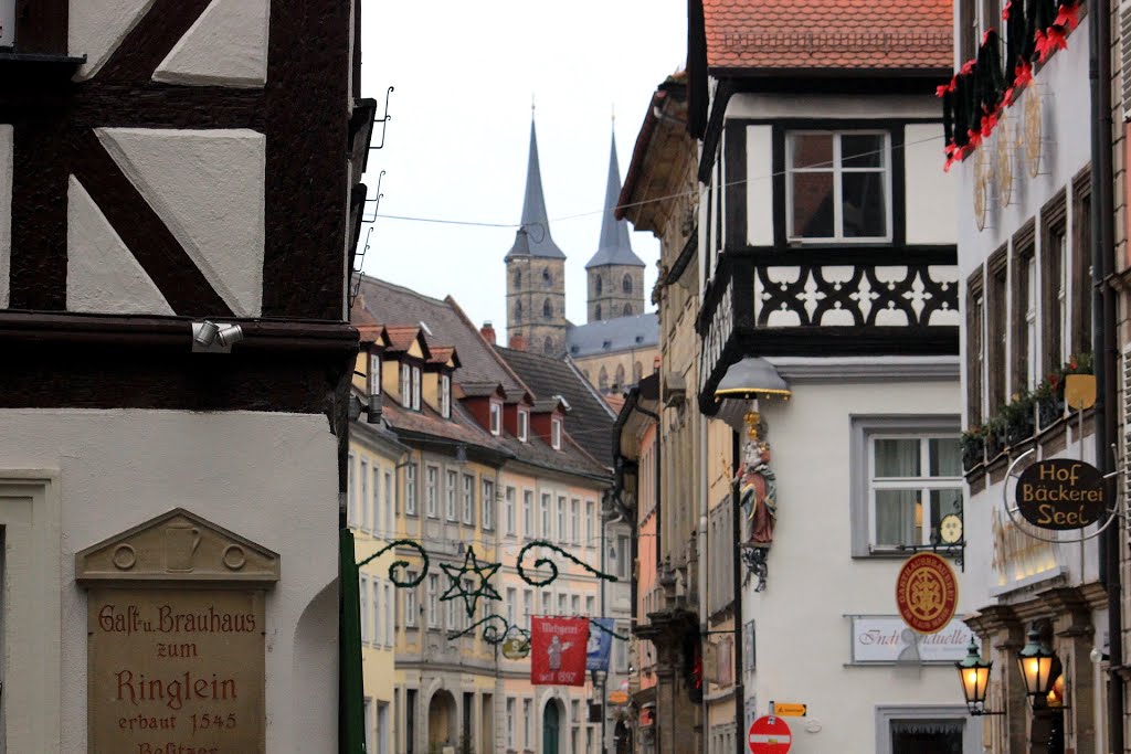 Bamberg - Ruelle sur léglise, Бамберг