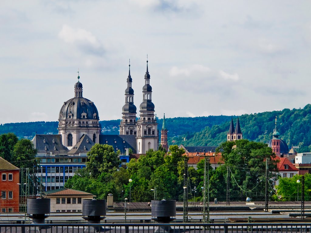 Blick über den Dächern von Würzburg., Вюрцбург