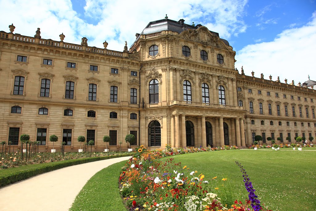 Residenz Würzburg, vom Hofgarten gesehen, Вюрцбург