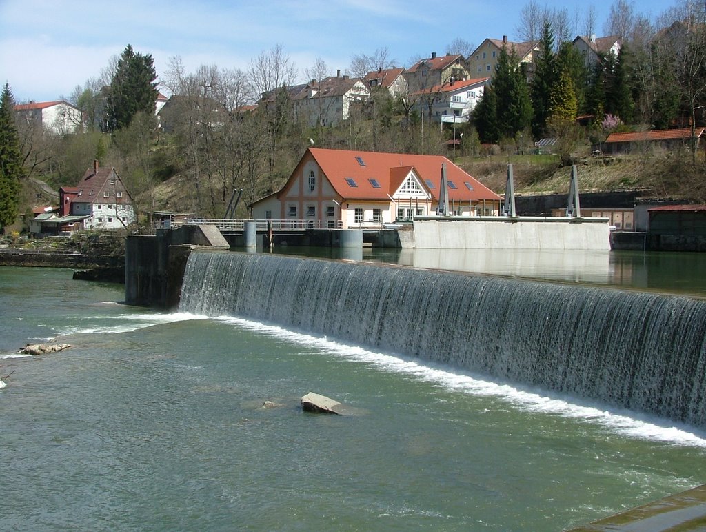 Wasserfall am Stauwehr, Кемптен